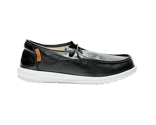 Corkys Footwear - Women's Kayak Crinkle Metallic Slip-on Boat Shoes