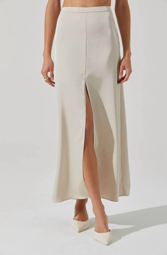 Astr - Vitella Satin Maxi Skirt