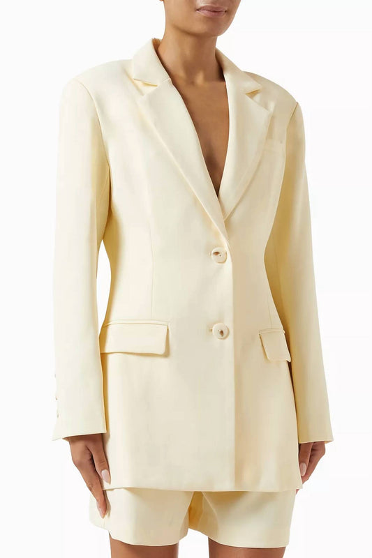 Curaae - Suit Boxy Blazer