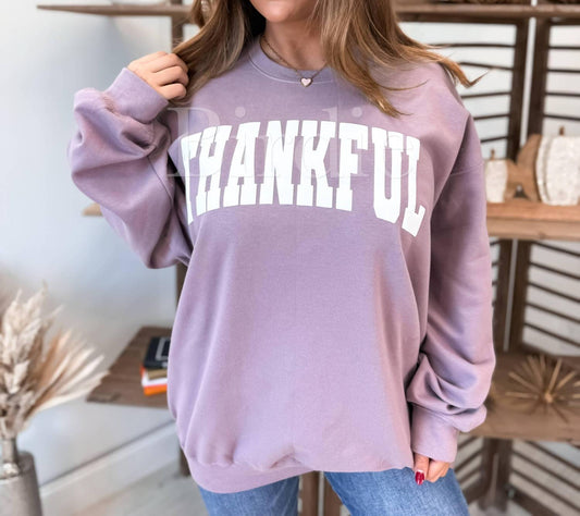 Birdie - Thankful Puff Graphic Crewneck Sweter