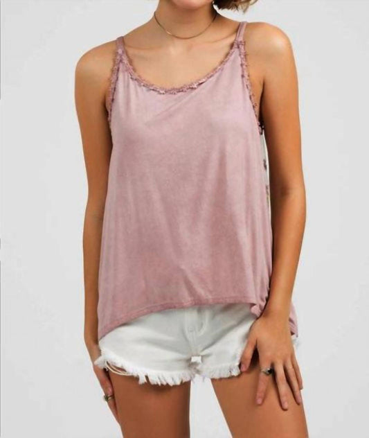 Pol - 3d Lace Flower Cami Top