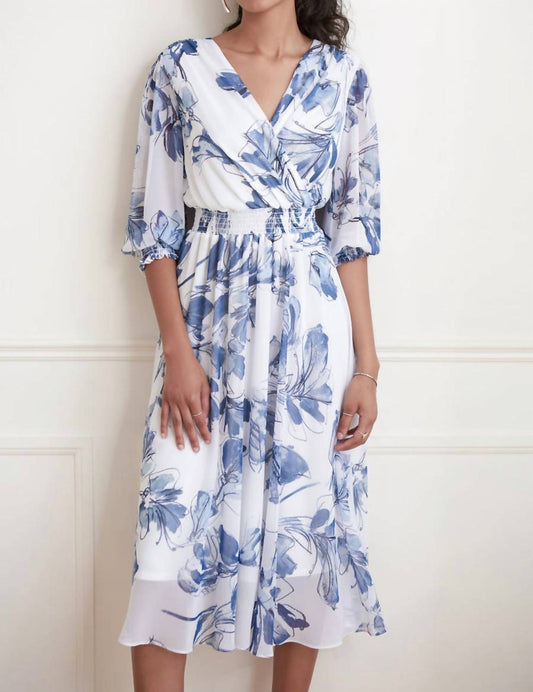 Joseph Ribkoff - Wrap Front Floral Dress Style