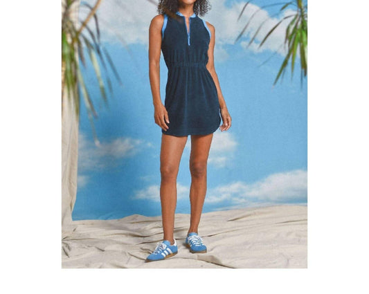 Sundry - Terry Half Zip Mini Dress