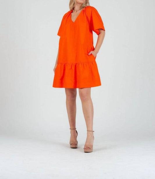 Lucca - Poplin Short Sleeve Mini Dress