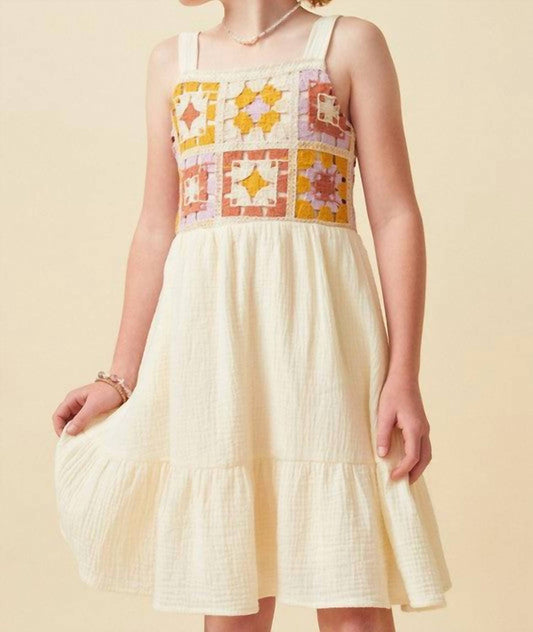 Youth Girl's Rosalie Crochet Bodie Dress