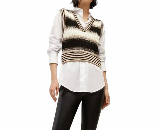 Veronica Beard - Spear Mixed Media Vest