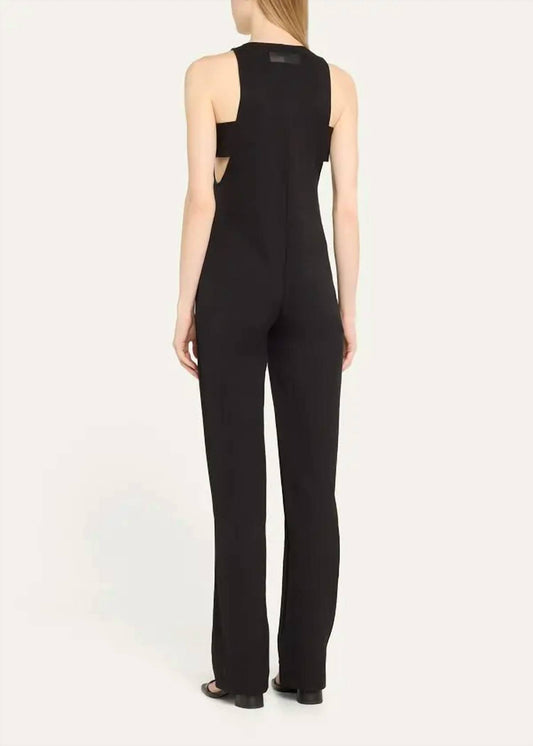 Rivet Utility - Fashionista Knit Zip-front Jumpsuit