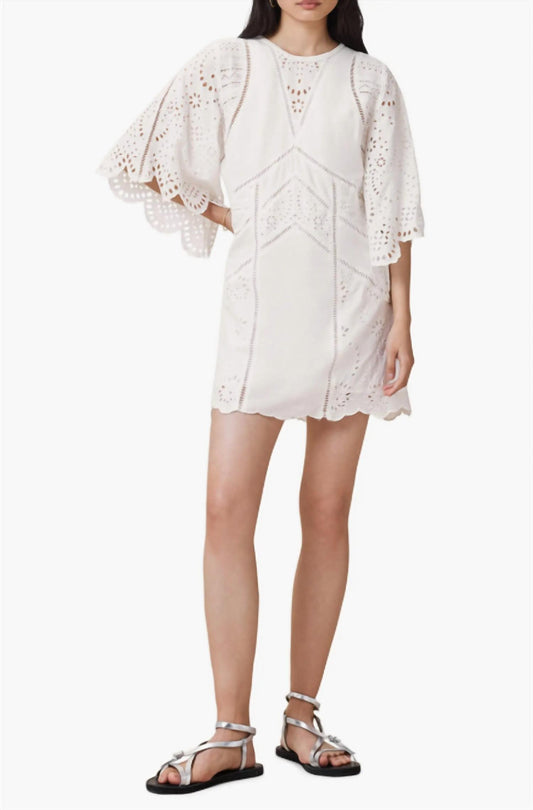 Allsaints - Luci Eyelet Embroidered Minidress