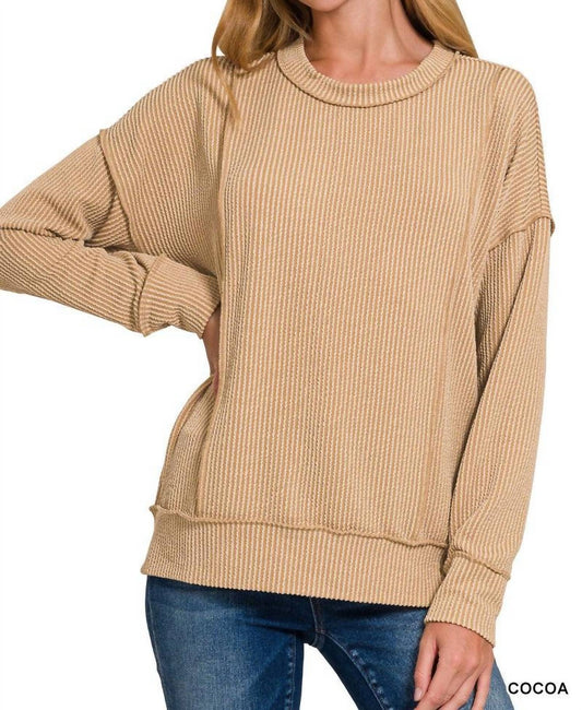 Zenana - Mia Corded Pullover