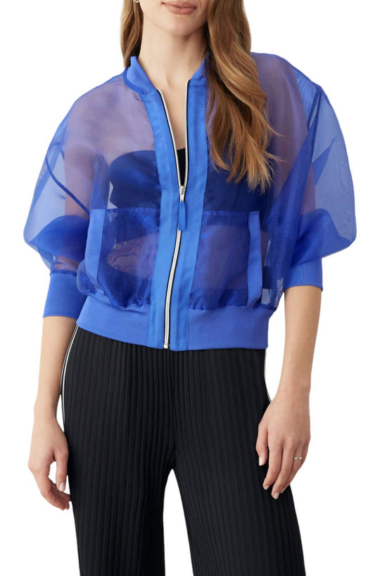 Gstq - SHEER BOMBER JACKET