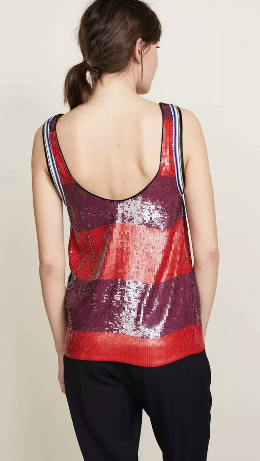 3.1 Phillip Lim - Striped Sequin Tank Top