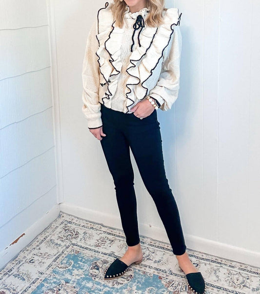 Tipping Ruffle Sweater