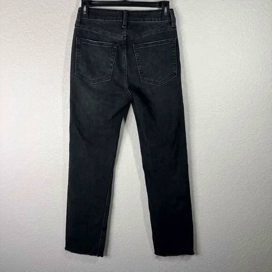 Just Black Denim - Women's Cut-off Cropped Straight Leg Jean