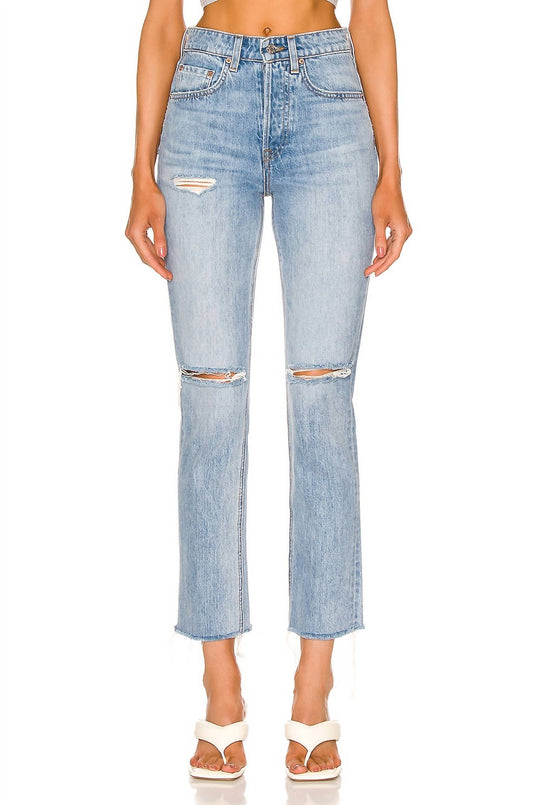 Grlfrnd - Karolina High Rise Straight Crop Jeans