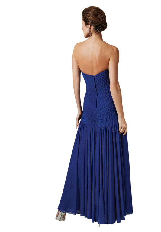 Mgny - Draped Jersey Mermaid Dress With Jacket