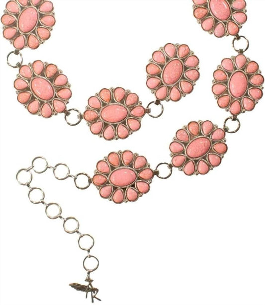 M&F Western - Women's Silver Scallop Oval Belt