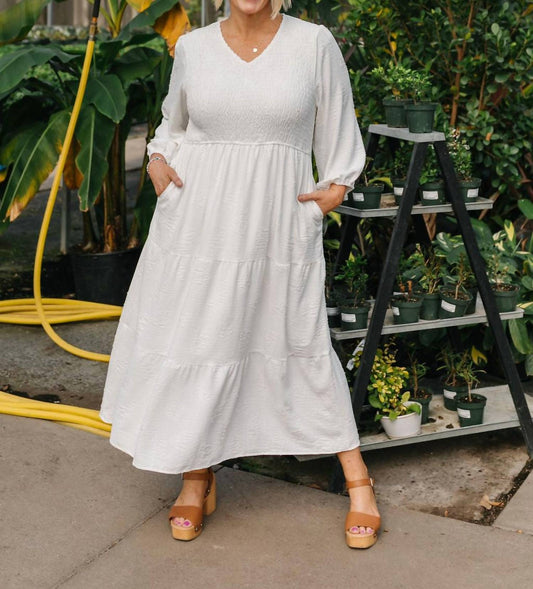 Polagram - Regina Long Sleeve Midi Dress