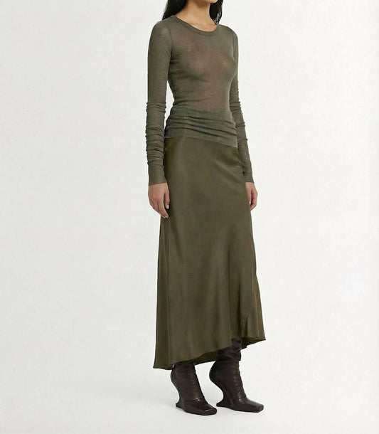 Rick Owens - Gonna Calf Bias Skirt