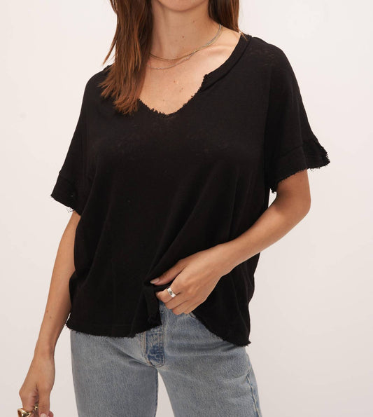 Project Social T - Bronwyn Linen Blend Notch Tee