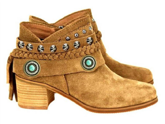 Montana West - Women's Trinity Ranch Western Leather Suede Booties