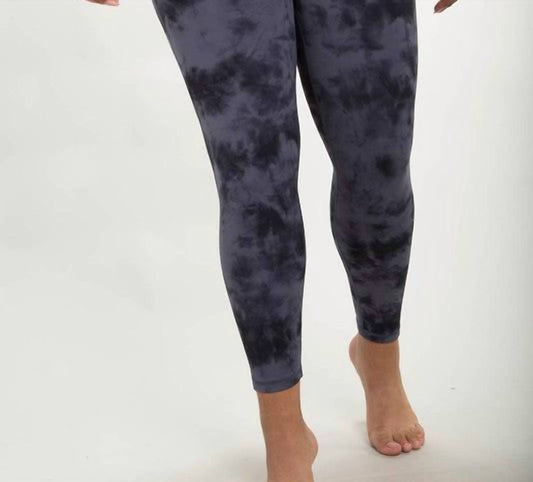 Mono B - Tie-dye Workout Sports Bra And Leggings Set - Plus