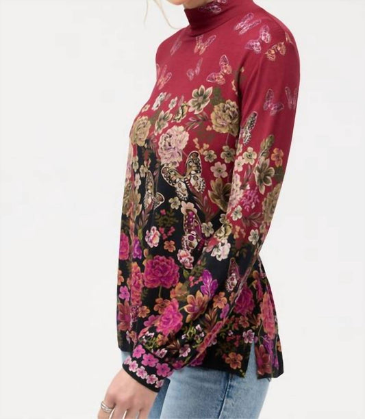 Johnny Was - JANIE FAVORITE PUFF SLEEVE MOCK NECK TOP