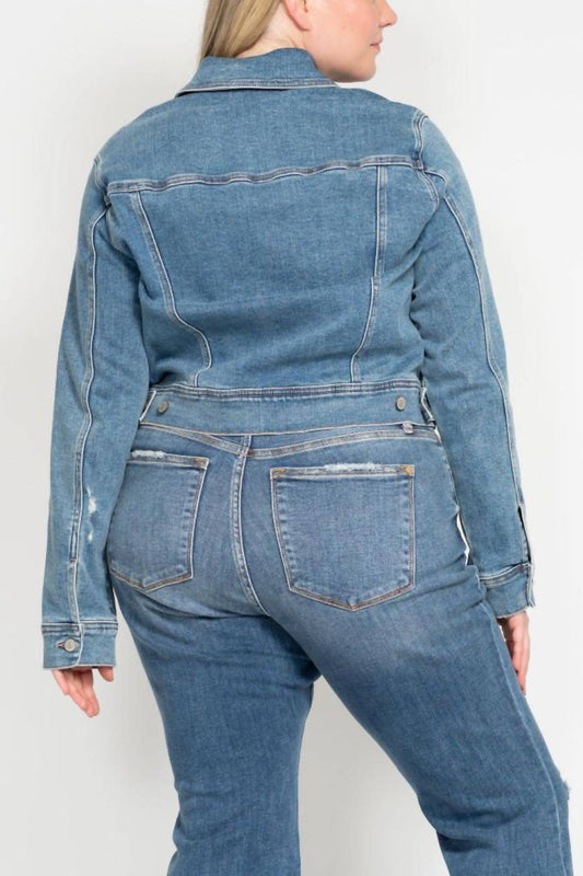 Judy Blue - Classic Vintage Wash Denim Jacket