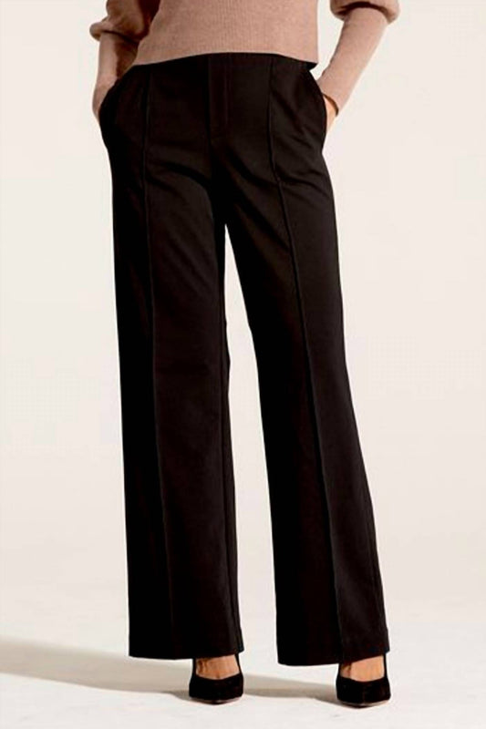 Nic + Zoe - Knit Wide Leg Pleated Pant