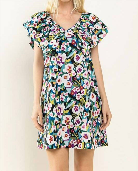 Tcec - Pansy Petals Ruffle Dress