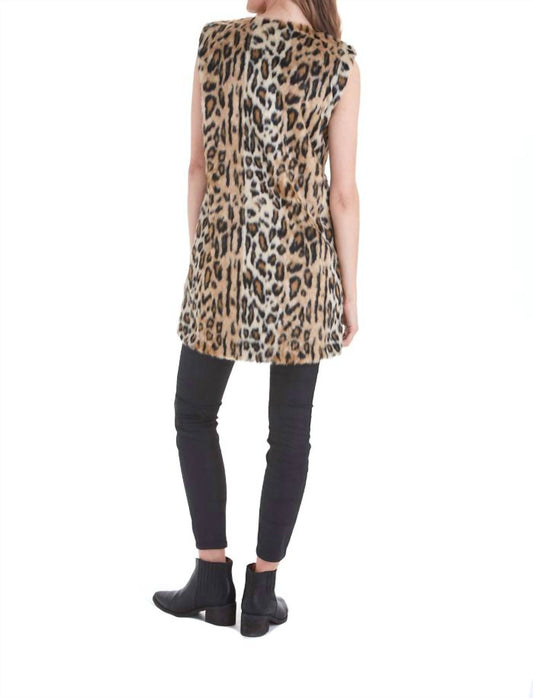 Ariah Animal Print Faux Vest