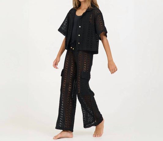 Vintage Havana - Crochet Cargo Pants