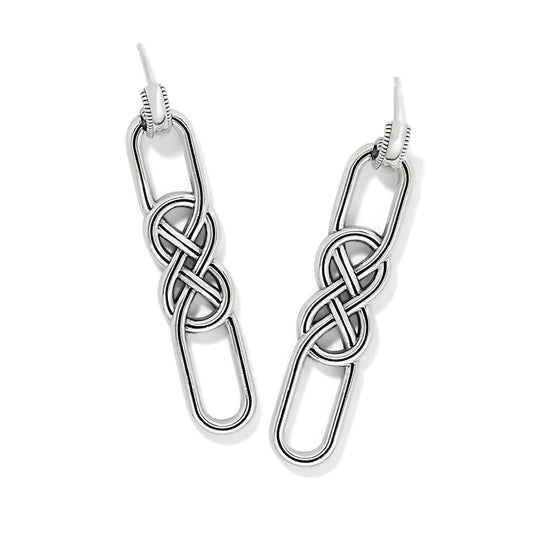 Brighton - Women's Interlok Braid Post Drop Earrings