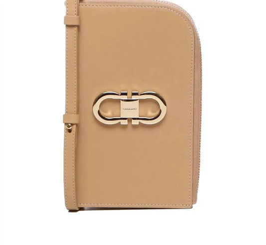 Salvatore Ferragamo - Women's Gancini Plaque Zip Around Wallet Phone Case