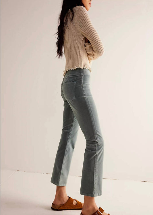 Free People - In My Feelings Velvet Crop Slim Flare Pants