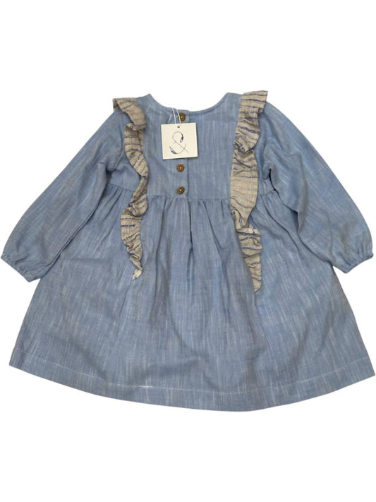 Poppet & Fox - Kid's Contrast Ruffle Dress