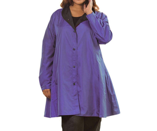 On The Plus Side - Mel Reversible Raincoat - Plus Size