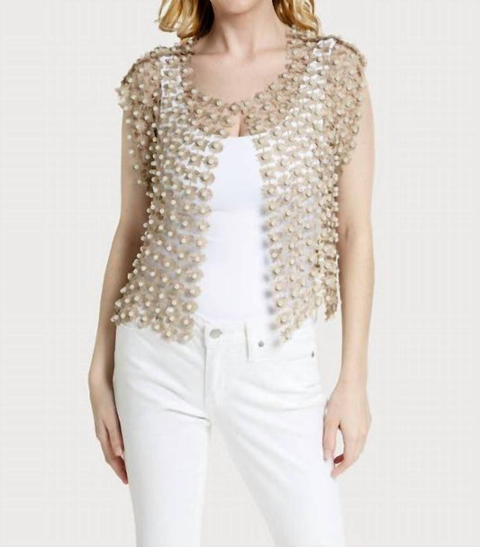 Saachi - Floral Shell Pearl Capelet