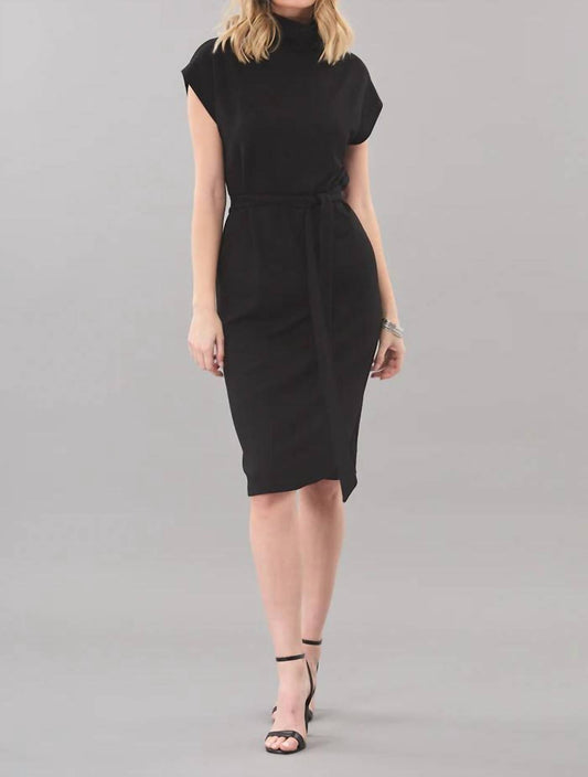 Lola & Sophie - Belted Luxe Ponte Dress