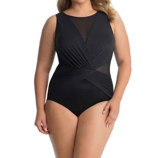 Miraclesuit - Plus Size High Neck Palma One Piece Swimsuit