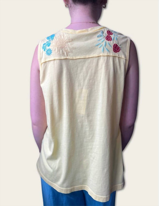 Johnny Was - RAW DETAIL HENLEY CORA TANK