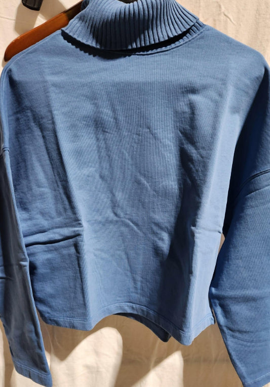 Something Navy - Women's Turtleneck Sweatshirt