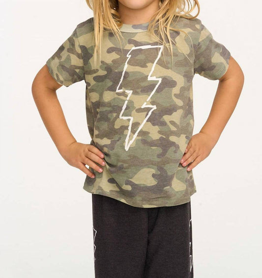 Chaser - Boys SS Camo Bolt T-shirt