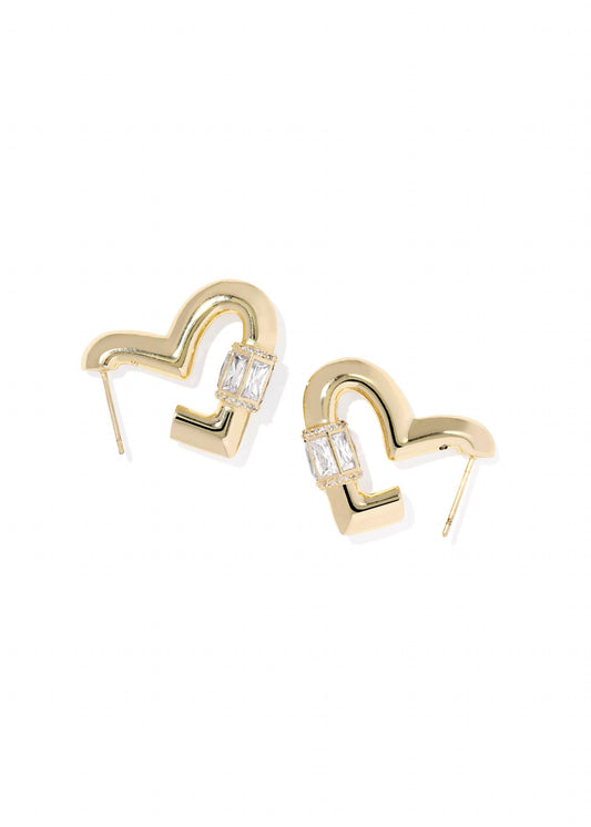 Kendra Scott - Women's Emery Heart Hoop Earrings