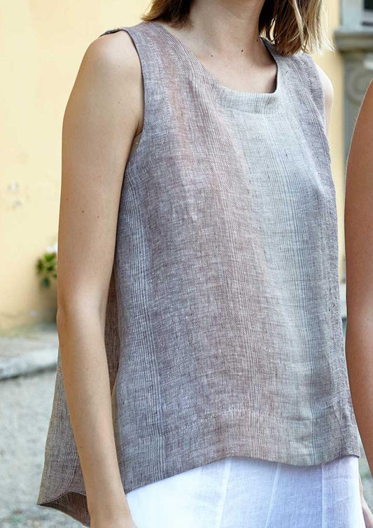 Inizio - Linen Sleeveless Top