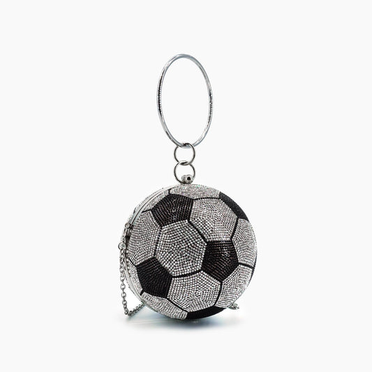 Like Dreams - Women's Striker Rhinestone Soccer Clutch Bag