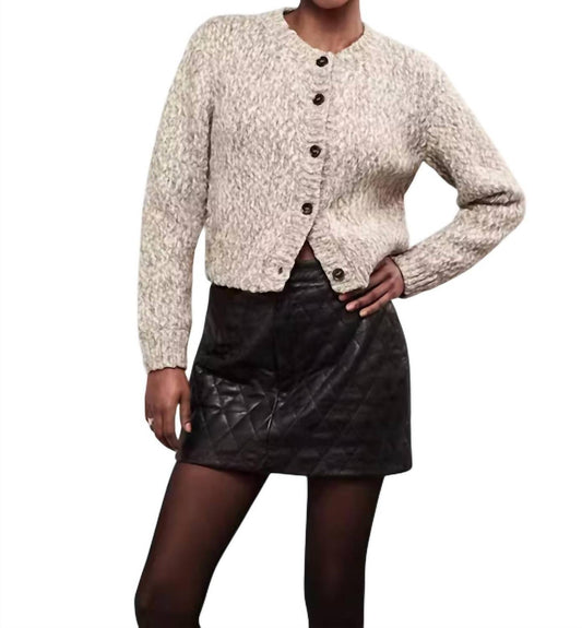 Frame - Quilted Leather Mini Skirt