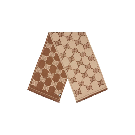 Gucci - Women's GG Wool Jacquard Scarf
