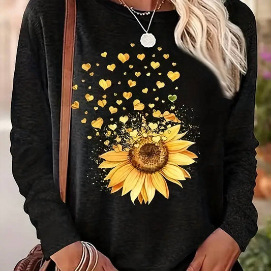 Faire - Sunflower Crew Neck Top