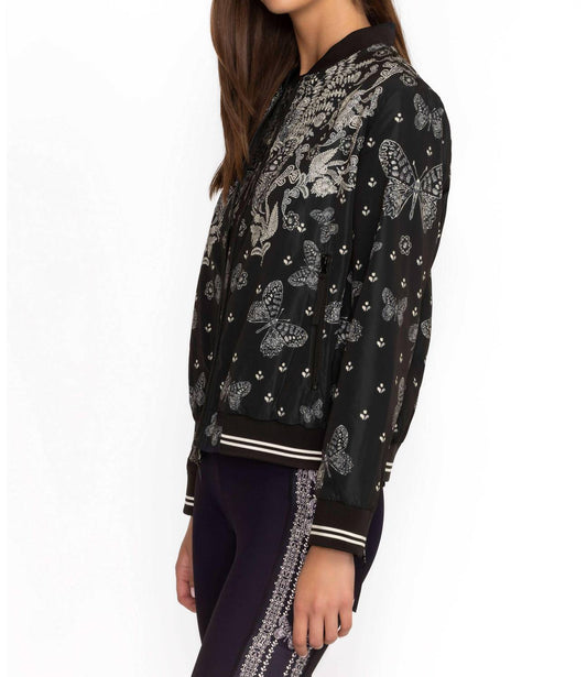 Johnny Was - Bee Active Drop Shoulder Bomber Jacket