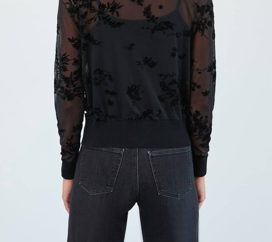 Fdj - 2-piece Mesh Cardigan Set